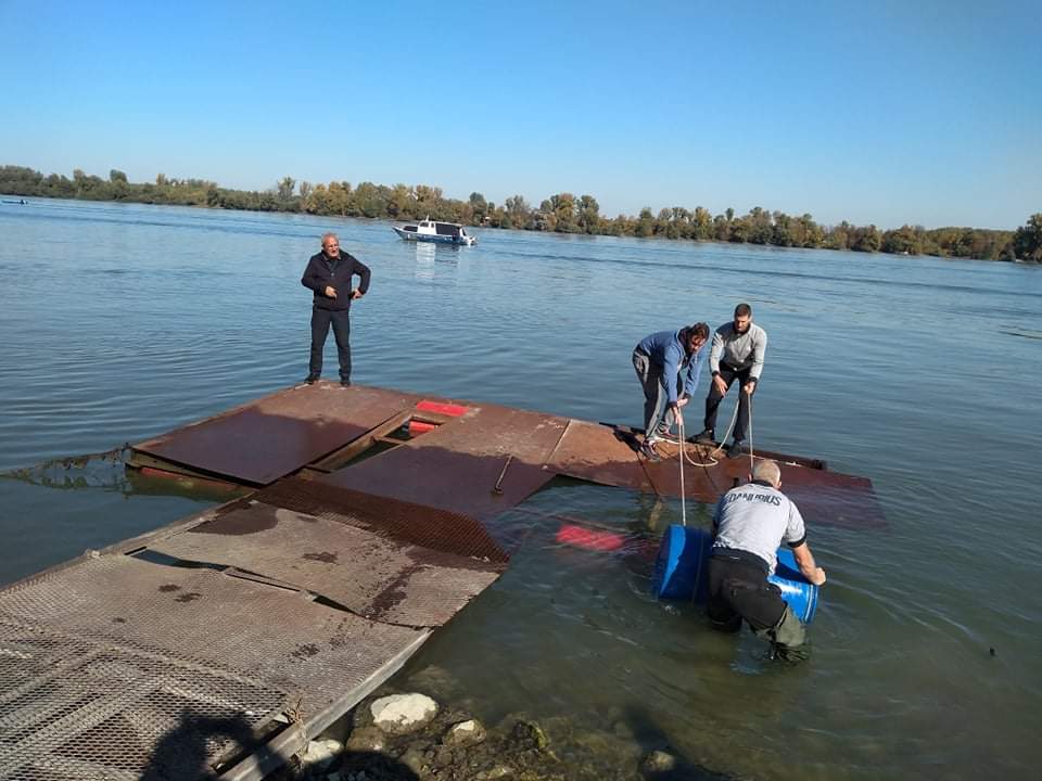 Sanacija pontona 2021. godine na zemunskom keju, Rafting Savez Srbije